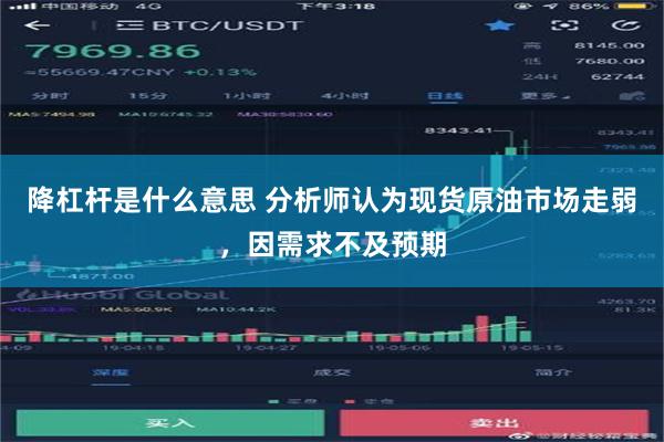 降杠杆是什么意思 分析师认为现货原油市场走弱，因需求不及预期