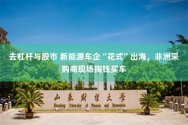 去杠杆与股市 新能源车企“花式”出海，非洲采购商现场掏钱买车