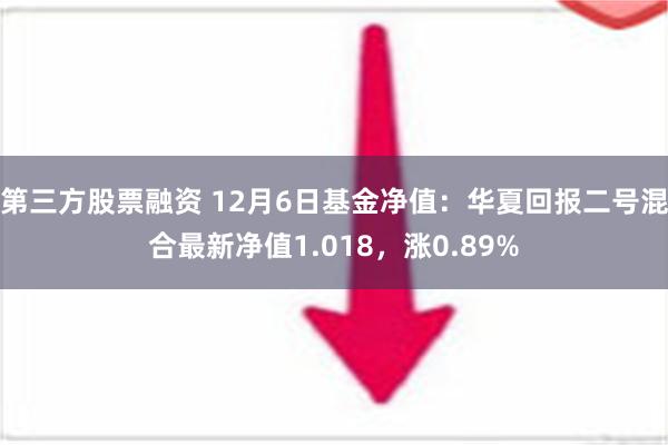 第三方股票融资 12月6日基金净值：华夏回报二号混合最新净值